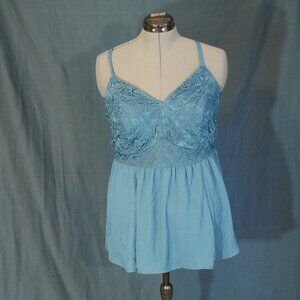 Blue lace blouse torrid size 2